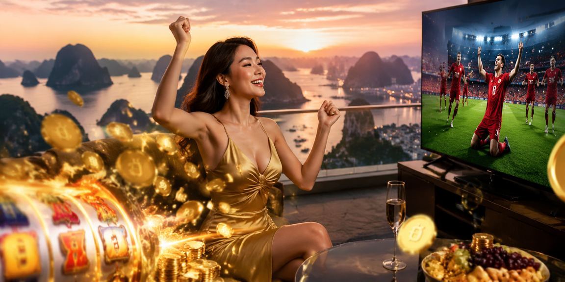 Người dùng thử nghiệm slot game với voucher miễn phí tại vịnh Hạ Long
